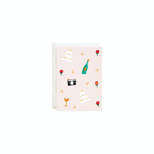 Vanilla Cake and Bubbly - Petite Card