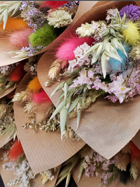 Colorful Dried Mini Flower Bunches